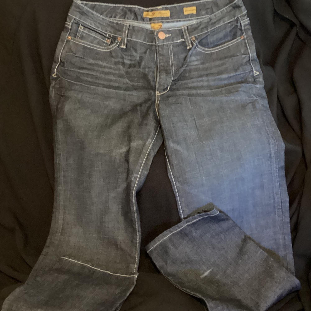 Seven7 Dark Blue Boot Cut Jeans